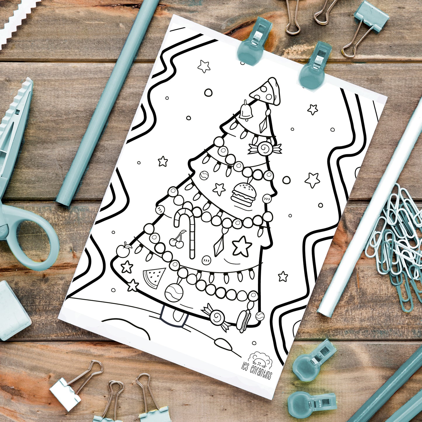 Coloriage à imprimer chez soi | Le sapin