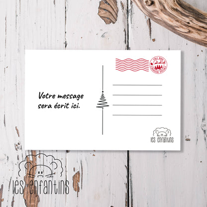 Carte postale du lutin | Message 100 % personnalisé