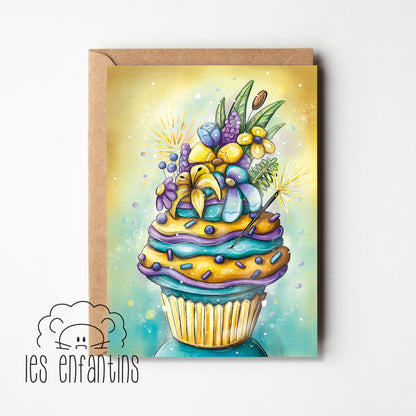 Carte de souhaits | Le cupcake magique