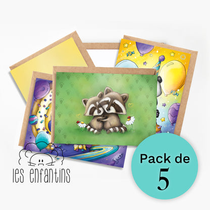 Pack de 5 cartes de souhaits | Les plus populaires